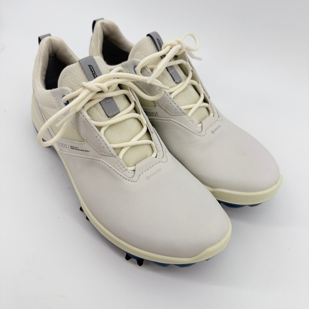 ECCO Biom G5 Golf Shoes WomensEU 40 US 9-9.5 White Performance Gore-Tex Spiked